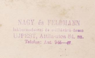 cca 1920 Újpest, Álló- és asztali lámpák fotója Nagy és Feldmann lakberendezési és csillárárú üzleté...