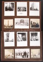 1937 Párizs, A párizsi világkiállítás fotói és fotólapjai albumlapokra ragasztva, feliratozva, 20 db, 6x6 és 6x9 cm közötti méretekben