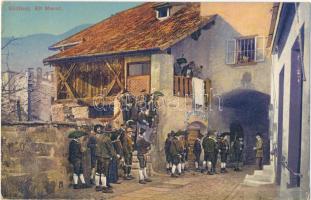 Merano, Alt Meran, Gasthof zur Klause, folklore