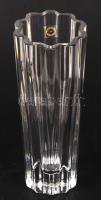 Ajkai ólomkristály váza, hibátlan, jelzett, m: 22 cm