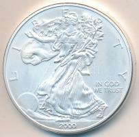 Amerikai Egyesült Államok 2000. 1$ Ag "Amerikai Sas Rúdezüst Érme" T:1
USA 2000. 1 Dollar ...