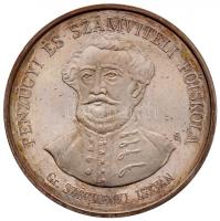 Bányai József (1933-) DN "Pénzügyi és Számviteli Főiskola (PSZF) / Gr. Széchenyi István" Ag emlékérem (31.28g/0.925) T:exPP Dísztokban.