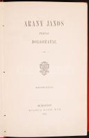 Arany János össze munkái I-VIII. kötet komplett. Bp., 1883, Ráth Mór. Kiadói aranyozott egészvászon kötés, festett lapszélek, jó állapotban.