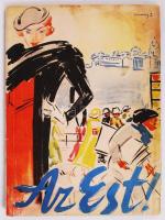 1935 Az Est 1910-1935 jubileumi képes magazinja Vaszary János által tervezett borítóval