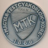 Iván István (1905-1968) 1968. "80 éves a Magyar Testgyakorlók Köre 1888-1968" ezüstözött B...