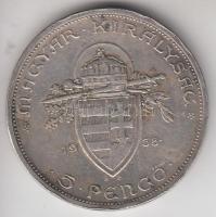 1938. 5P Ag "Szent István" T:2- Adamo P8.1