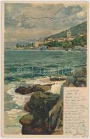 Lovran, Lovrana, Künstlerpostkarte No. 1772. von Ottmar Zieher, litho s: Raoul Frank (EK)