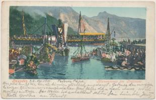 Gmunden, Blumencorso, Traunsee (EK)