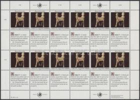 Human rights minisheet set Emberi jogok kisívsor