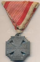 1916. "Károly-Csapatkereszt" cink kitüntetés mellszalaggal T:2- Hungary 1916. "Karl Troop Cross" zinc decoration with ribbon C:VF