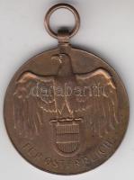 Ausztria 1932. "Háborús Emlékérem 1914-1918" Br kitüntetés mellszalag nélkül T:2- Austria 1932. "Great War Commemorative Medal 1914-1918" Br medallion on ribbon with swords C:VF