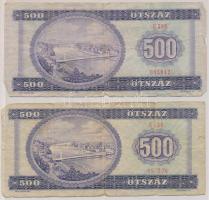 1980-1990. 500Ft (2x) T:III-,IV