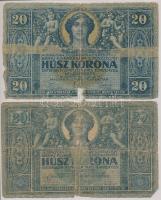 1919. augusztus 9. 20K (2x) T:V
