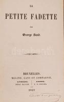 George Sand: La petite Fadette. Bruxelles, 1849. Meline, Cans et Cie. 240p.
