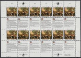 Emberi jogok kisívsor Human rights minisheet set