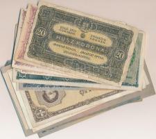 50db vegyes bankjegy a korona és a pengő időszakból T:vegyes