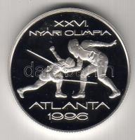 1995. 1000Ft Ag "XXVI. Nyári olimpia II-Atlanta" T:PP Eredeti díszdobozban, tanúsítvánnyal!