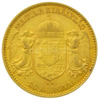1903KB 20K Au "Ferenc József" (6.76g/0.900) T:2 
Hungary 1903KB 20 Korona Au "Franz J...