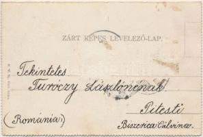 Hatvan, Református templom, Katolikus kör, zsinagóga, folding card from leporello (Rb)