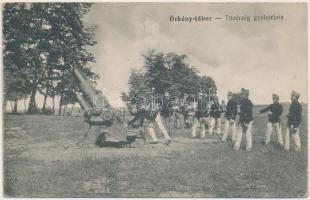 Örkény tábor, tüzérség gyakorlata, Wassermann Vilmos kiadása