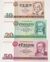 NDK 1971. 10M + 50M + 1975. 20M T:I,I- GDR 1971. 10 Mark + 50 Mark + 1975. 20 Mark C:UNC,AU