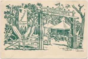 Cserkészbolt Mintatábora reklám / scout shop advertisement So. Stpl s: Márton L. (EB)