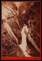 cca 1890 Wimbach Klamm vízesés keményhátú fotó / Photo 11x16 cm
