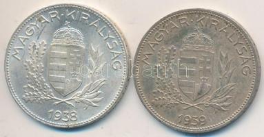 1938-1939. 1P Ag (2x) T:2 
Adamo P6