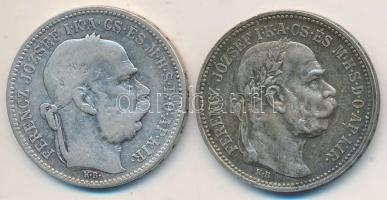1894-1916. 1K Ag "Ferenc József" (2x) T:2,3