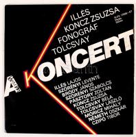 1981 A Koncert: Illés, Fonográf, Koncz Zsuzsa szuperkoncert dupla lemeze a fellépők aláírásával