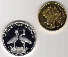 1992. 200Ft Ag + 1994. 5000Ft Au 7,77g "Veszélyeztetett állatvilág" pár T:PP Au csak 3000d...