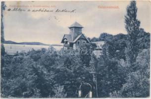 Balatonalmádi, Balaton szálloda Remete sétány felől, Pethe Victor kiadása (EK)