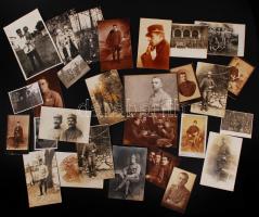 1880-1920 28 db érdekes katonai fotó, nagyrészt feliratozva. Nemzetőrök, I. világháború, Székely hadosztály vonatkozások / Military photos mainly from WW. I.