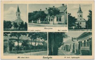 Kunágota, Római katolikus templom, Református templom, elemi iskola, Római katolikus legényegylet (EK)