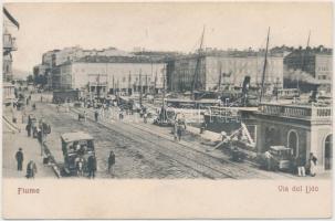 Fiume, Via del Lido / port, ships, Nehaj