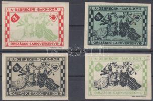 1913 4 klf Debreceni sakkverseny levélzáró