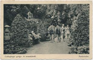 Budapest III. Csillaghegy, gyógy- és stranfürdő, park (EK)