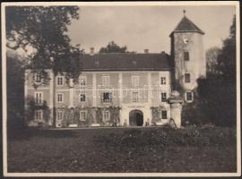Hédervári kastély régi fotó, 8×11 cm