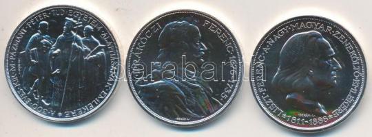 1935. 2P Ag "Pázmány" + 1935. 2P Ag "Rákóczi" + 1936. 2P Ag "Liszt Ferenc&q...