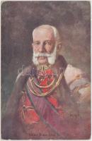 7 db RÉGI főként használatlan motívumlap; katonai, uralkodó / 7 old mostly unused motive cards; mili...