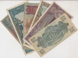 45db vegyes magyar bankjegy tétel a korona időszaktól a forint rendszerig T:vegyes