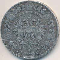 Ausztria 1909. 5K Ag T:3 Austria 1909. 5 Corona Ag C:F