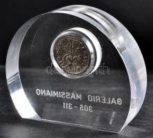 Roman Empire / Siscia / Galerius (as Caesar) 294. Follis, silver plated Br "GAL VAL MAXIMIANVS ...