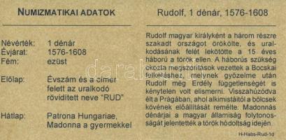 1596KB Denár Ag "Rudolf" (0,53g) T:2- Tanúsítvánnyal
Huszár 1059.,Unger II.: 811a
