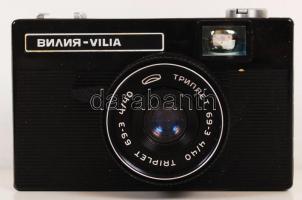Vilia szovjet fényképezőgép, eredeti tokjában