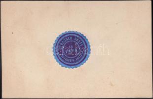 cca 1870-1880 Gebrüder Skoff: Pápai városkép, matricával jelzett keményhátú fénykép, 8x13