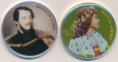 DN "Nagy Magyarok" multicolor emlékérme 50Ft (2x) ezüstözött CuNi "Kossuth Lajos&quot...