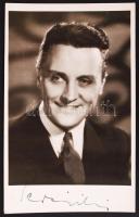 Perényi László (1910-1993) színész saját kezű aláírása fotóképeslapon