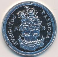 Magyar tallérok utánveretben "Rákóczi féltallér 1706" Ag emlékérem (20g/0.999/38,6mm) T:PP Tanúsítvánnyal