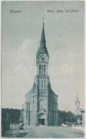 Budapest XIX. Kispest, Római katolikus templom, kiadja Fischof Henrik könyvnyomdája (fl)